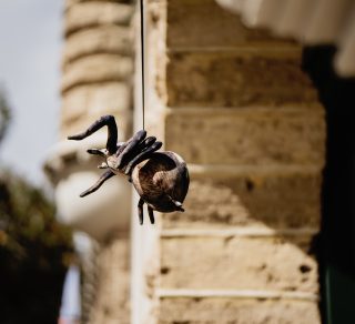 Igor the Spider dangling off the Fire Station balcony related image