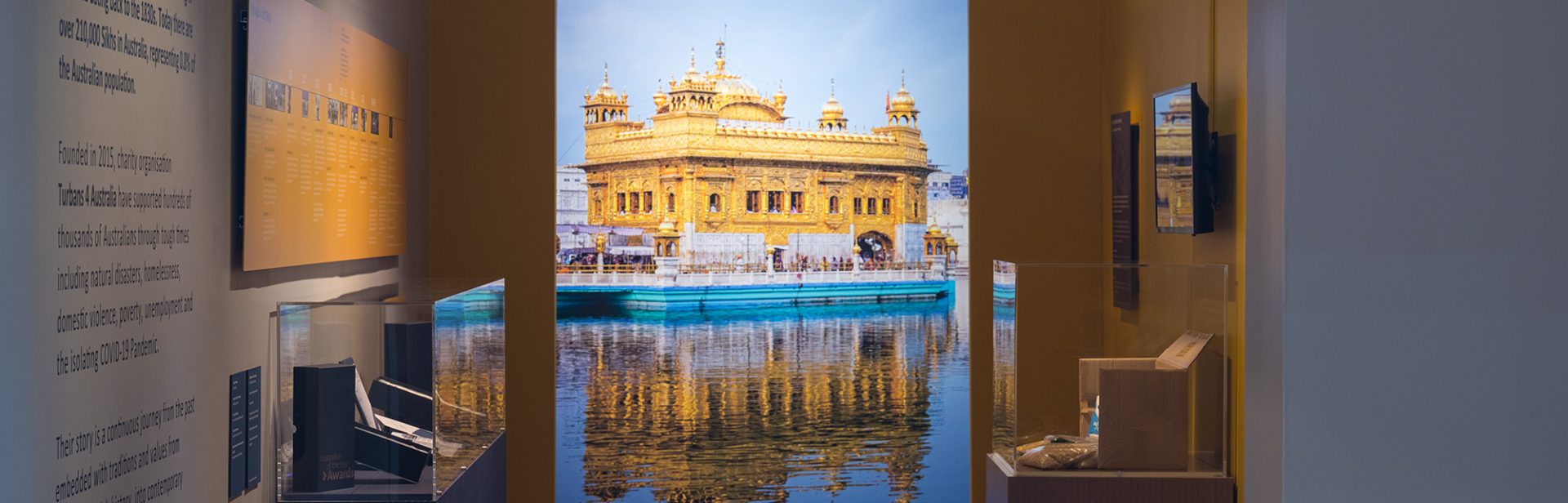 The Harmandir Sahib (Golden Temple) , Part of the Liverpool Regional Museum's exhibition, Turbans 4 Australia: Our South-West Sikhs.