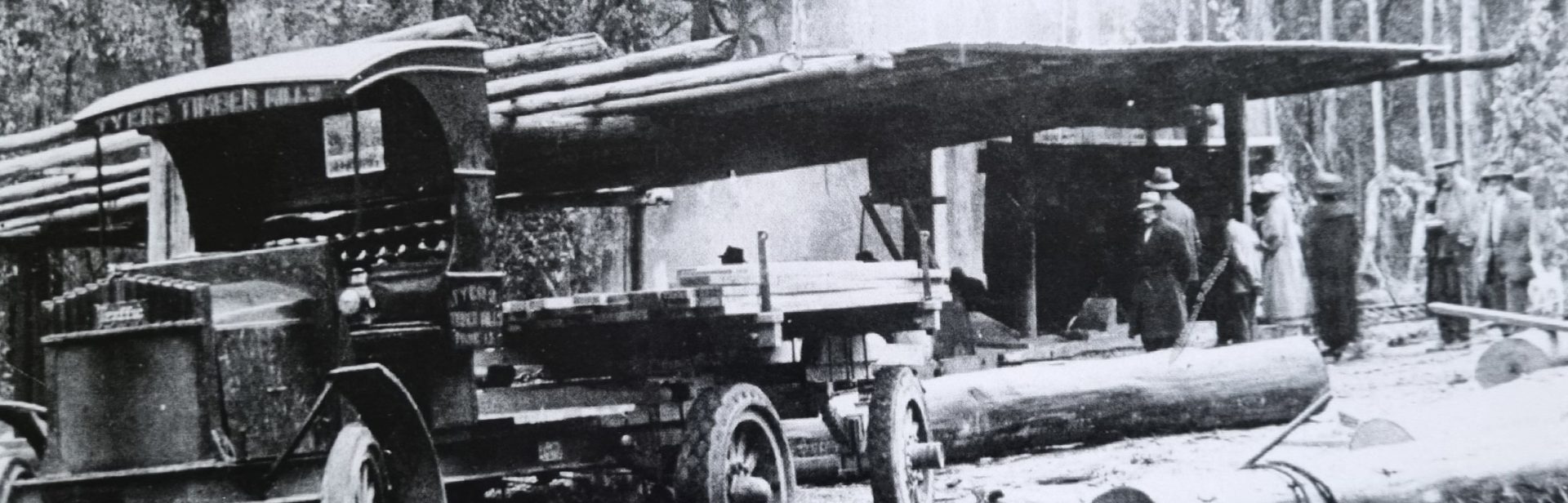 The mill was the first in the state to be driven by electric power.  Just a sawdust heap and some saw pits remain today.