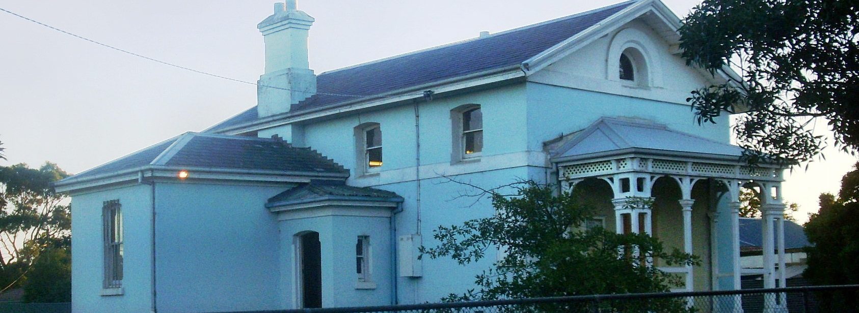 Ballan Old Courthouse at Twilight.