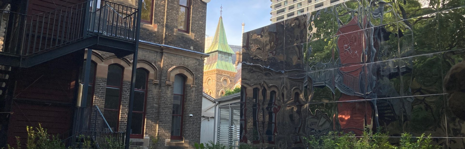 The 1885 Blackfriar's Public School with the spire of the 1852 St Benedicts Catholic Church in the background. Ian Hoskins