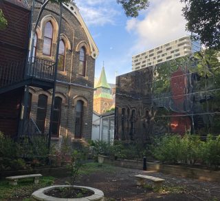 The 1885 Blackfriar s Public School with the spire of the 1852 St Benedicts Catholic Church in the background Ian Hoskins related image