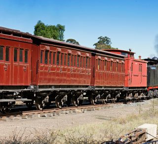 The Victorian Colonial Express is about to depart Castlemaine for Victoria s First Notable Town Maldon related image