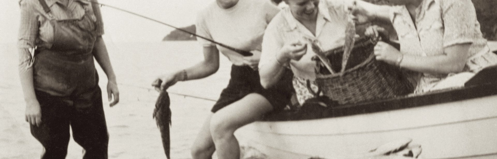 Mrs Milner, owner of Safety Beach Boat Hire, c1940s. From Dromana & District Historical Society Collection