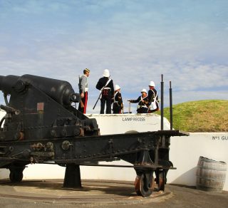 The 80 pound cannon in the Warrnambool Garrison fortifications will be fired during this event related image