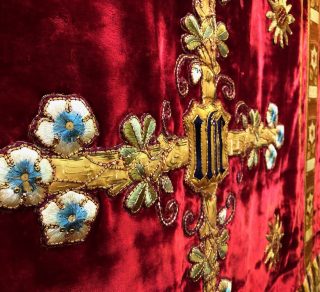Altar frontal made by English ecclesiastical outfitters Cox Son amp Company and gifted to Christ Church Beechworth in 1886 related image