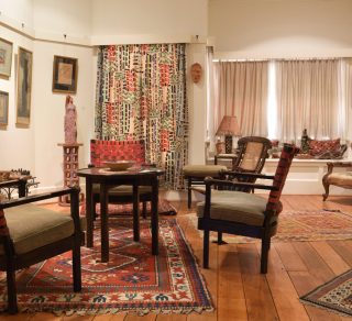 Visitors enjoy seeing works of art and furniture in their authentic domestic setting related image