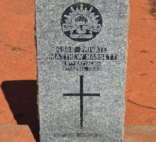 Headstone Private Matthew Hassett 6588 related image