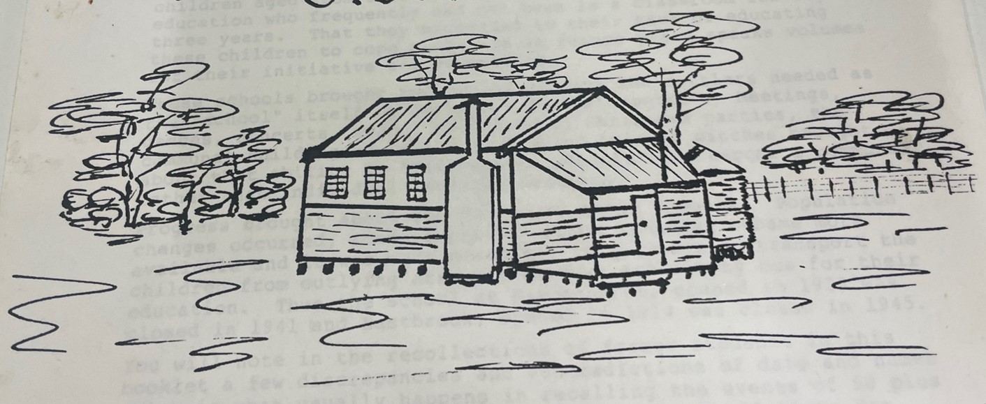 Children's Sketch of Historic School Site