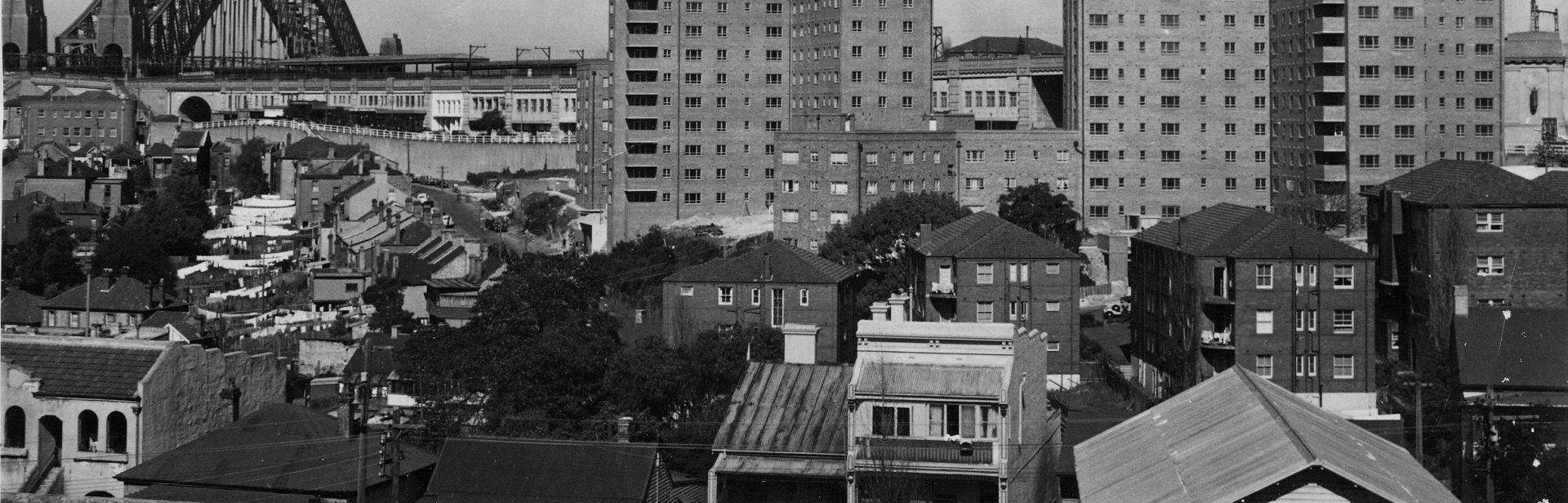 View to Greenway from High Street, Kirribilli, 1954