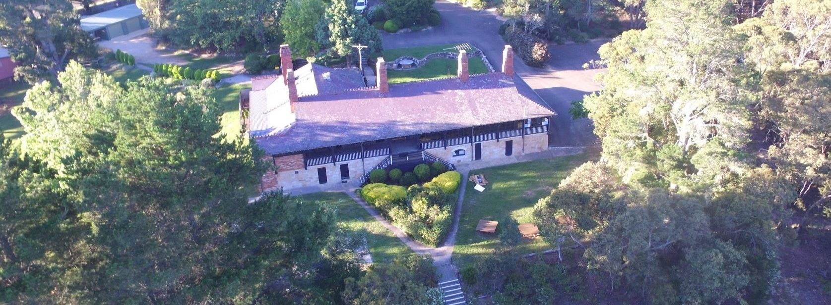 Aerial Photograph of the Main House